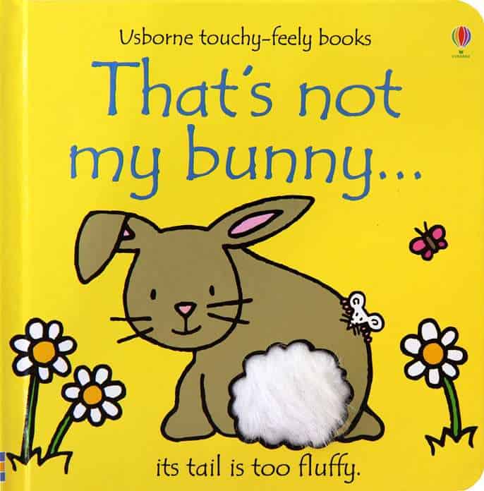 That’s Not My Bunny Usborne Touchy Feely Board Book Tinker Tray Play